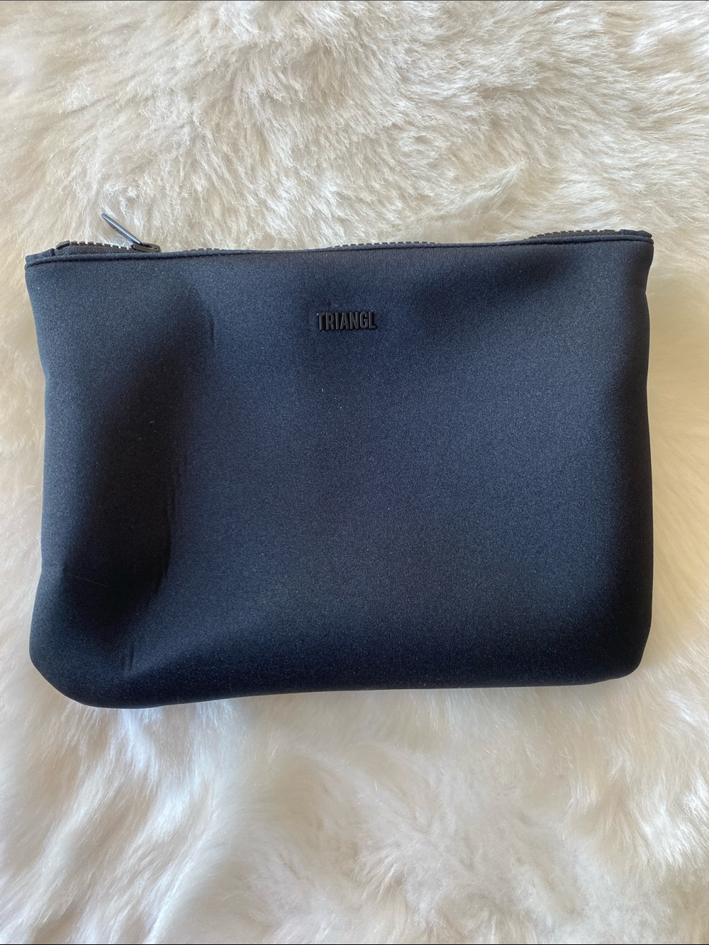 triangl swimwear Black Neoprene Zip Pouch